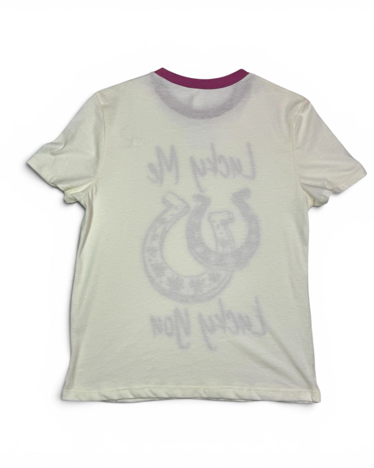 Lucky Me Lucky You Horseshoe Graphic Ringer T-Shirt