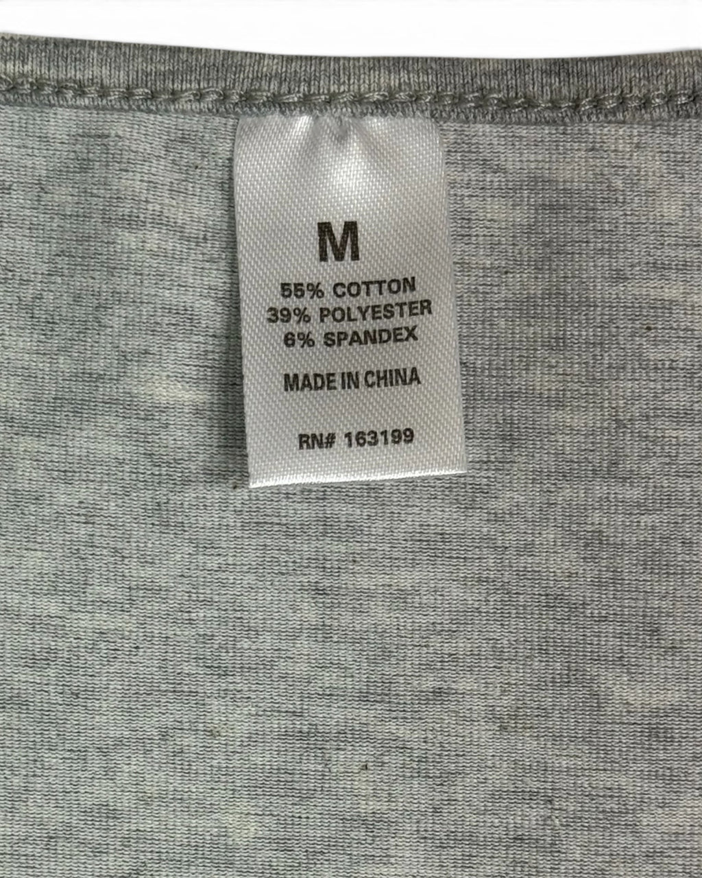 Women'S Heather Gray Scoop Neck Top