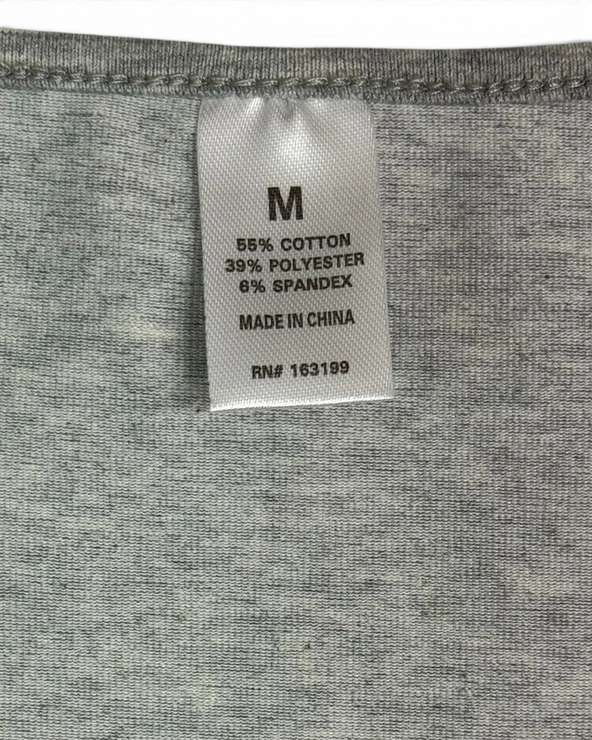 Women'S Heather Gray Scoop Neck Top