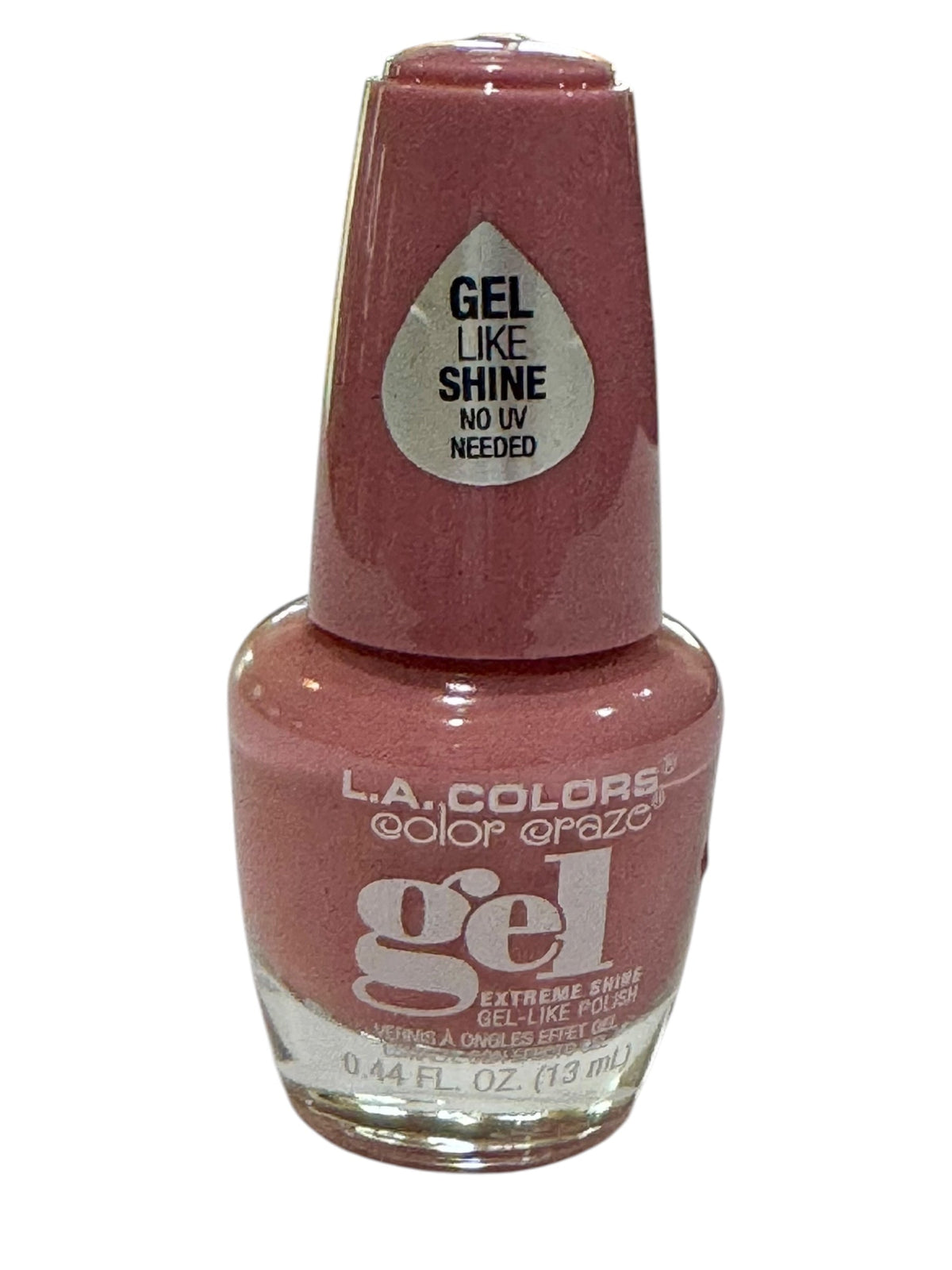 Esmalte de uñas con brillo tipo gel Color Craze de L.A. (en dos colores: rojo y rosa)
