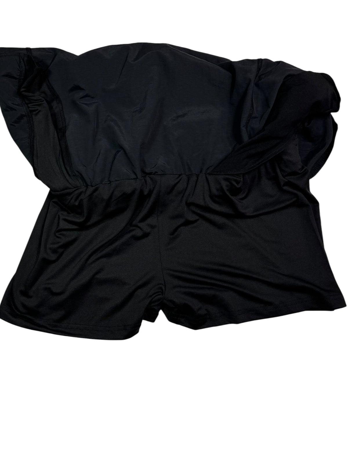 Black Athletic Skort with Built-In Shorts & Pockets