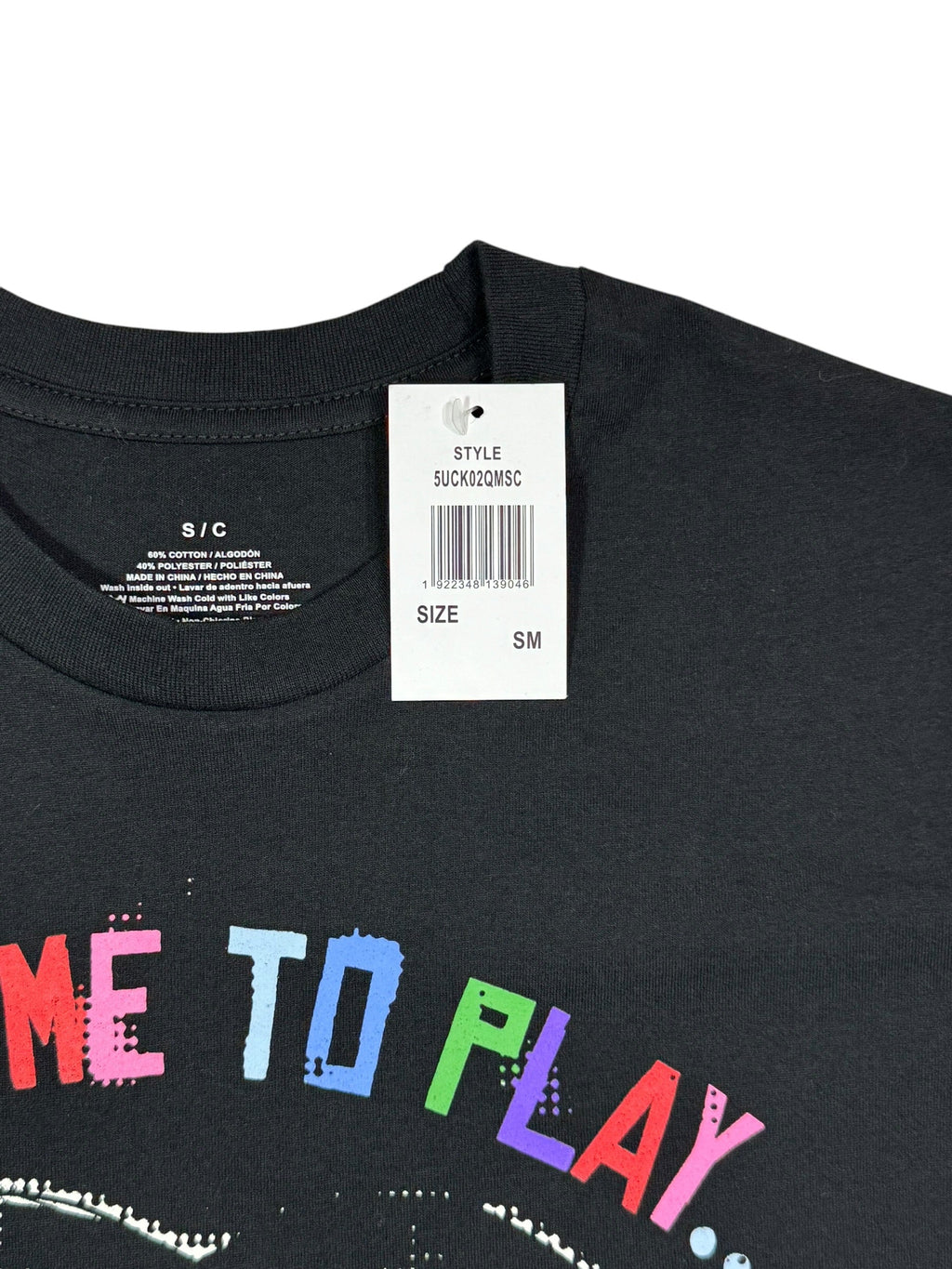 Camiseta Chucky "Es Hora De Jugar" con Gráfico de Película - Negra