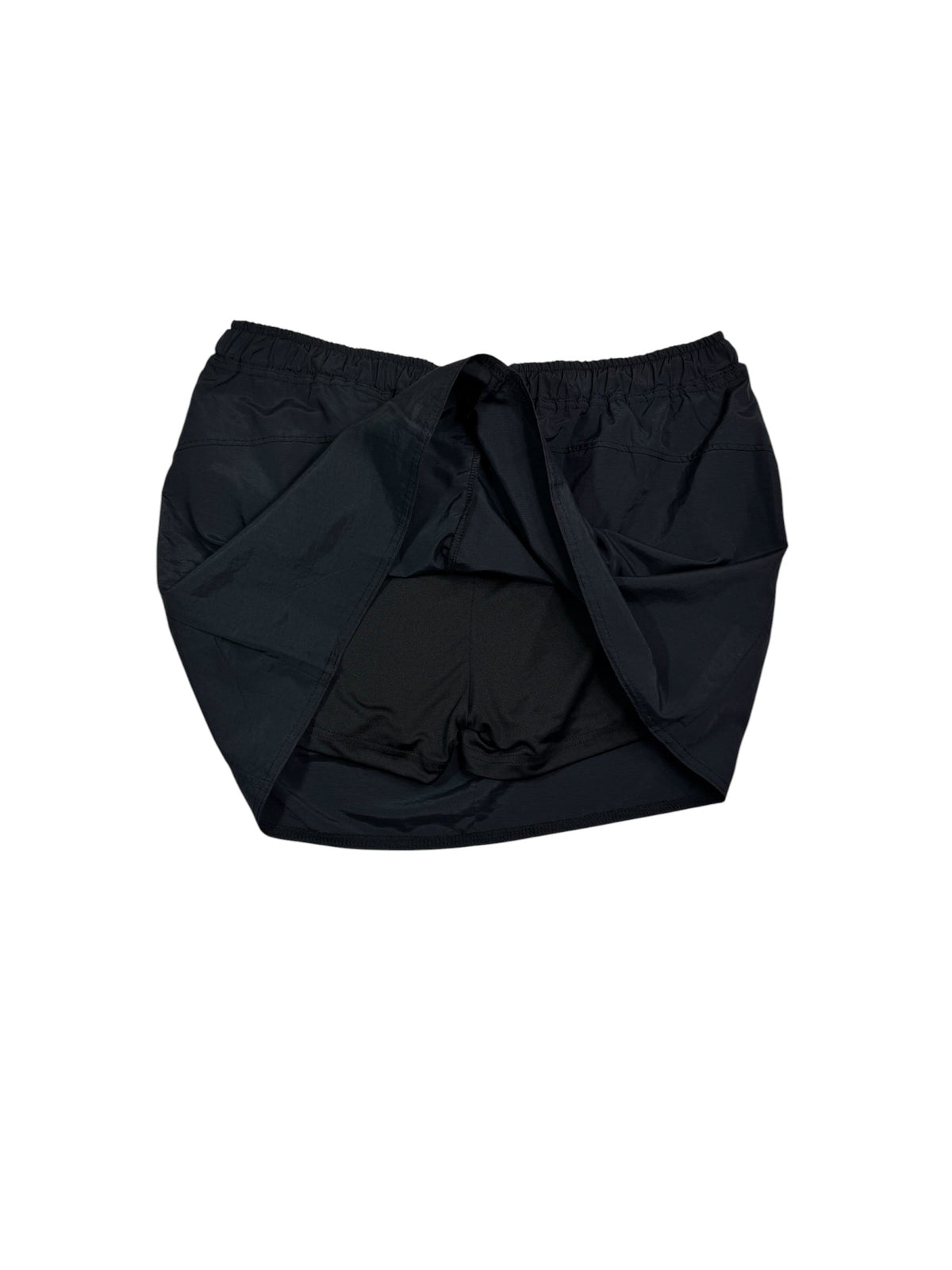 Black Athletic Skort with Built-In Shorts & Pockets