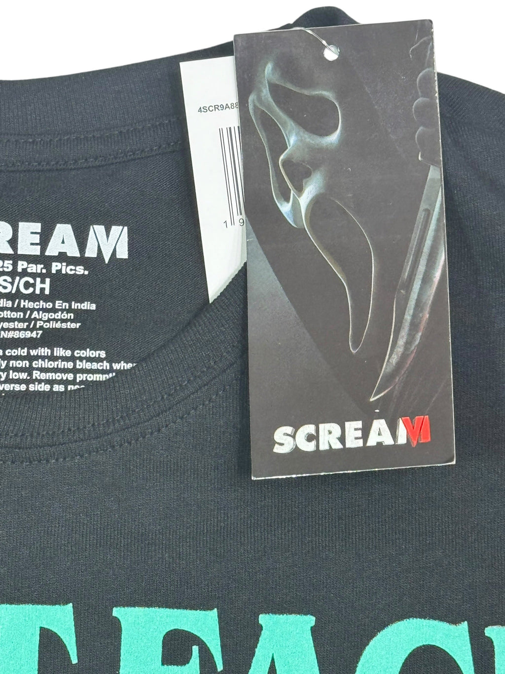 Scream Ghostface Retro Graphic T-Shirt - Black
