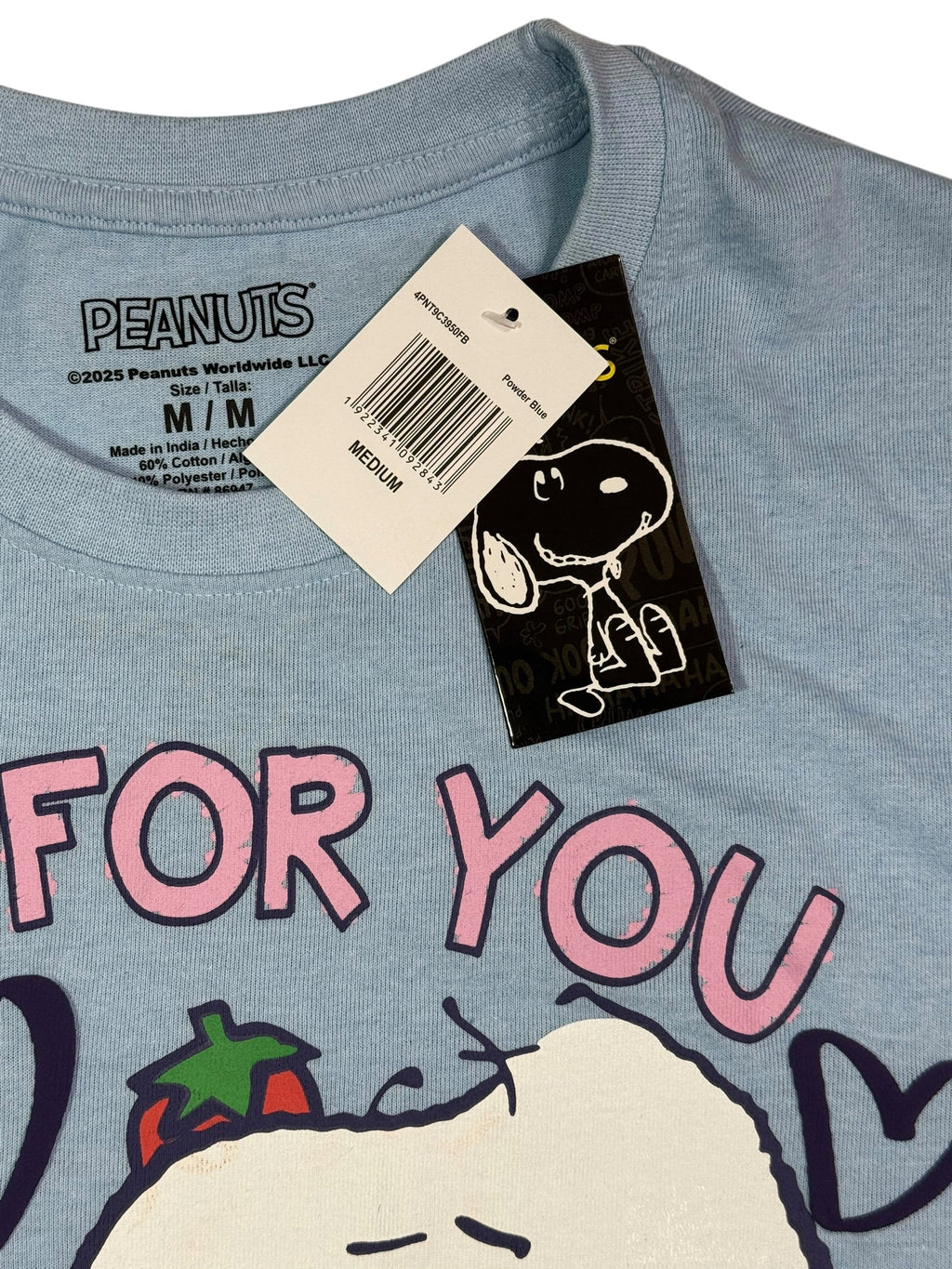 Peanuts Snoopy "One For You Two For Me" Graphic T-Shirt