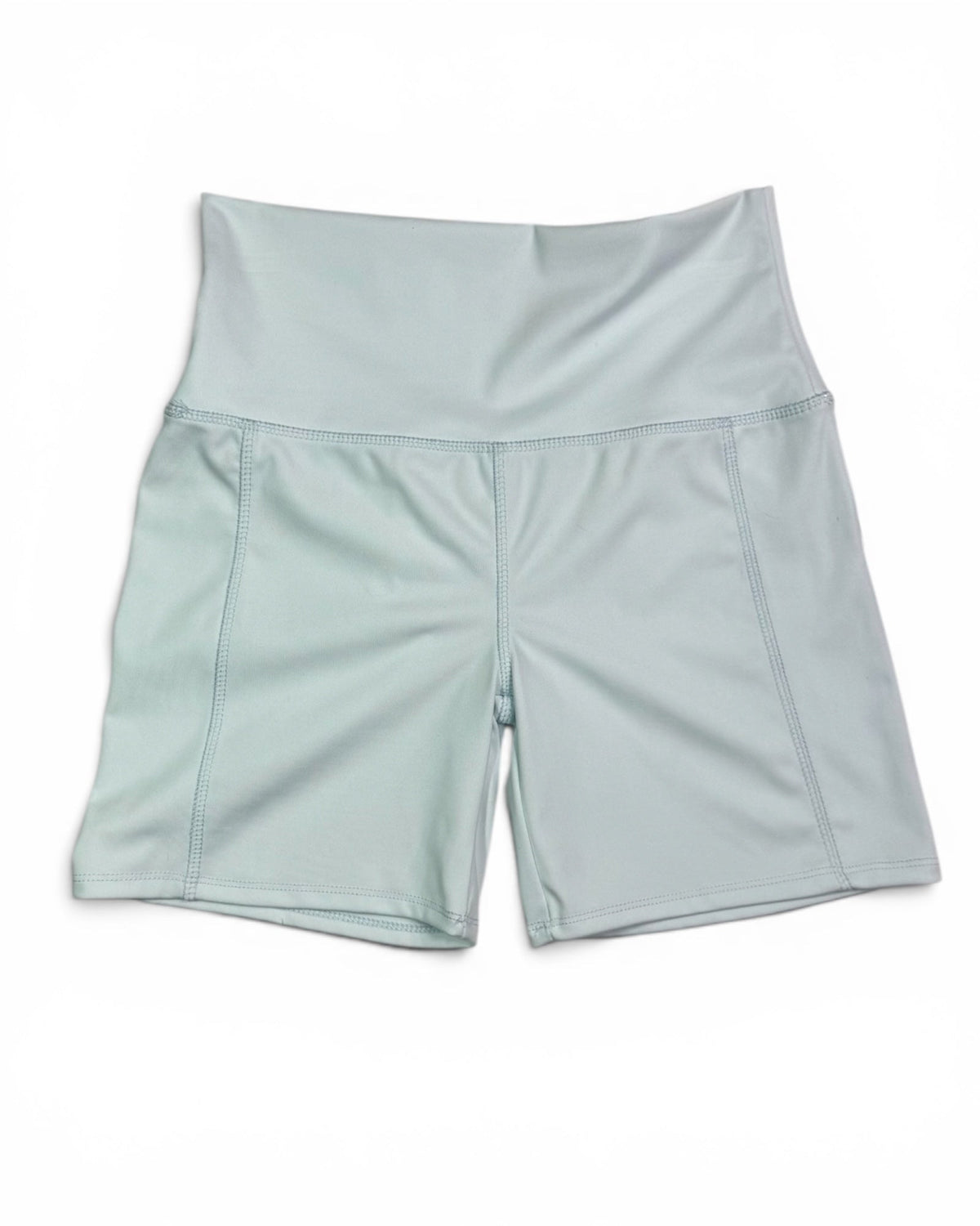 Fitness High-Waisted Shorts - Light Blue
