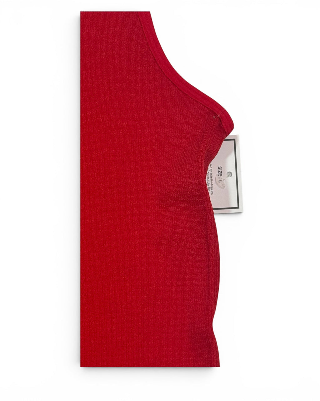 Women's Ribbed Henley Bodysuit Red - Medium