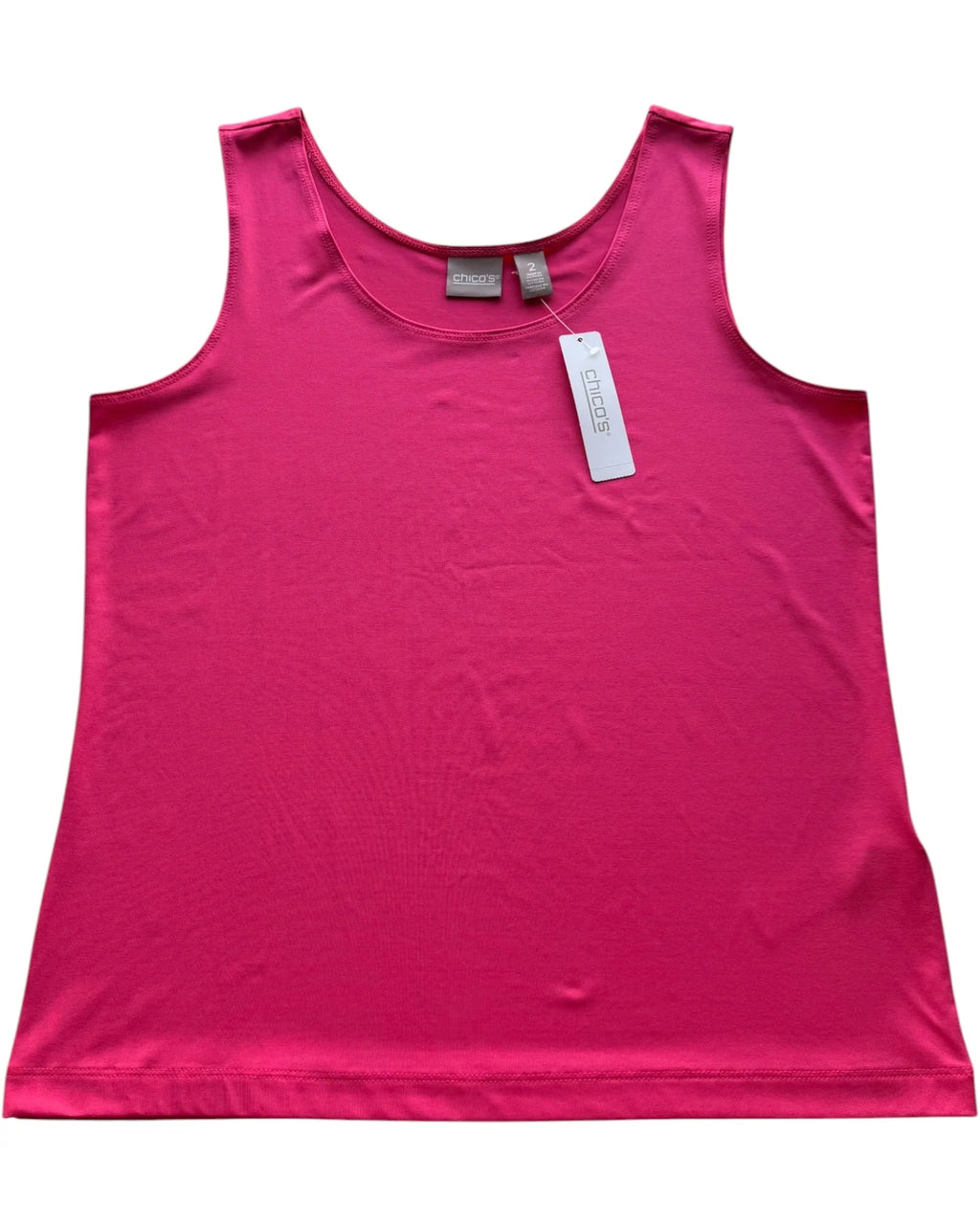 Chico's Microfeel Timeless Tank Women's Size 2 L Wild Tuberose NWT