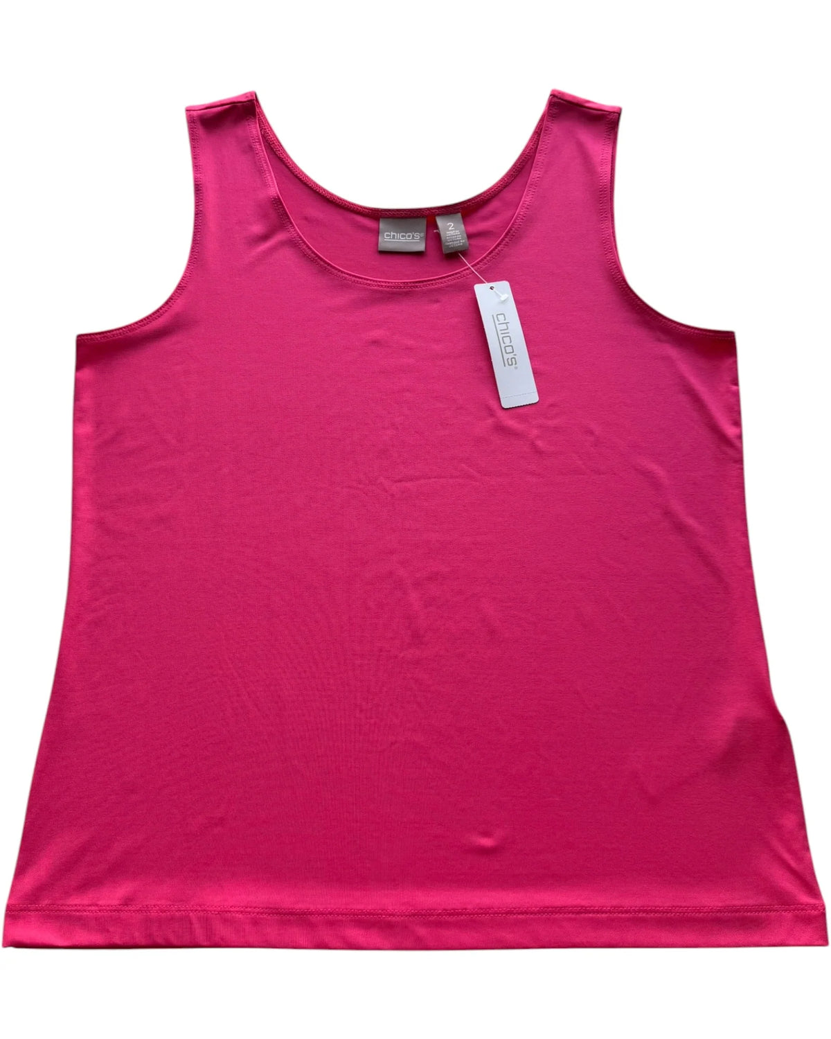 Chico's Microfeel Timeless Tank Women's Size 2 L Wild Tuberose NWT