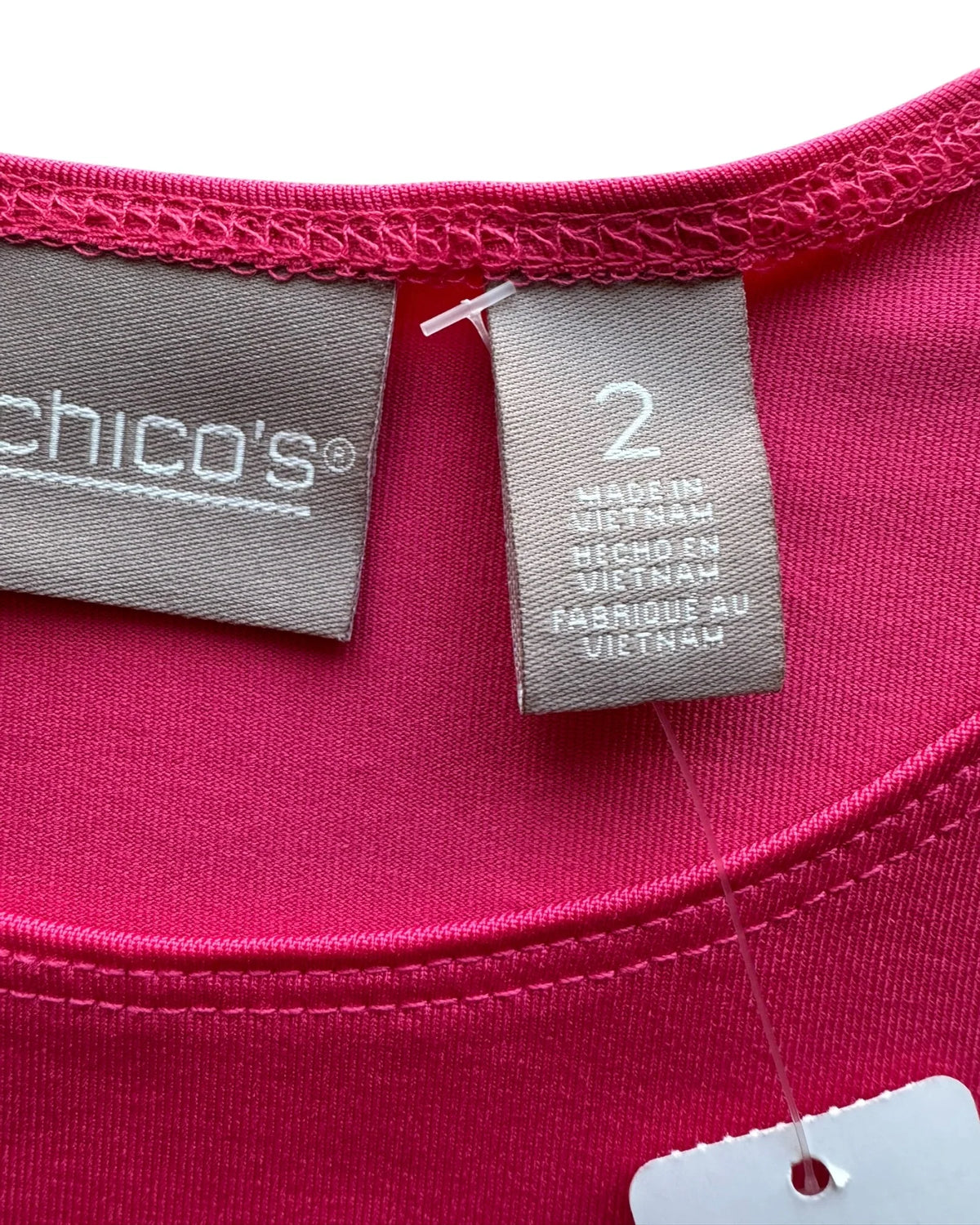 Chico's Microfeel Timeless Tank Women's Size 2 L Wild Tuberose NWT