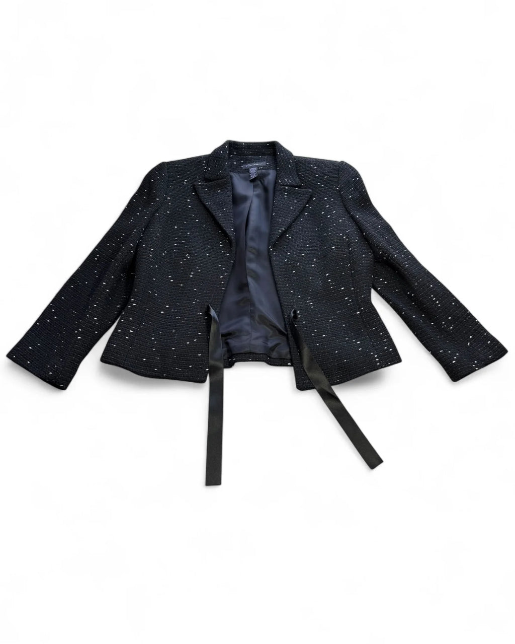Context Women's Size 6 Black White Tweed Two-Piece Skirt Suit NWT