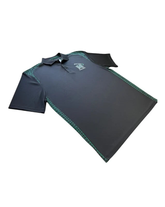 Happy Shirts University of Hawaii Rainbow Warriors Polo Men's XL Black Green NWT