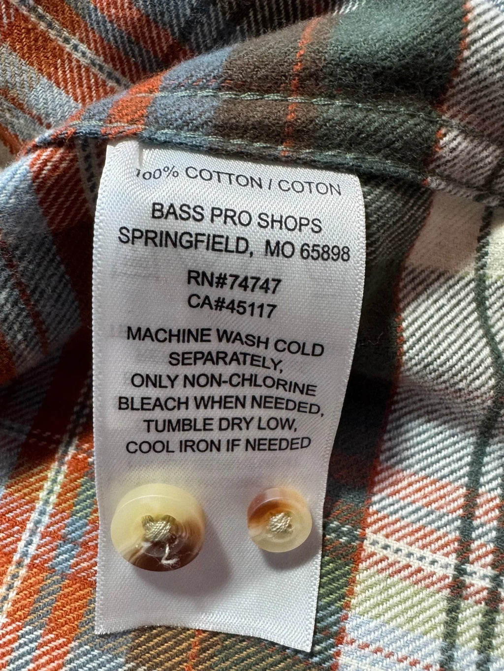 RedHead Men’s Ultimate Flannel Plaid Button-Down Shirt Large - NWT - Large / Green, Rust, Blue & Cream Plaid - Image 6