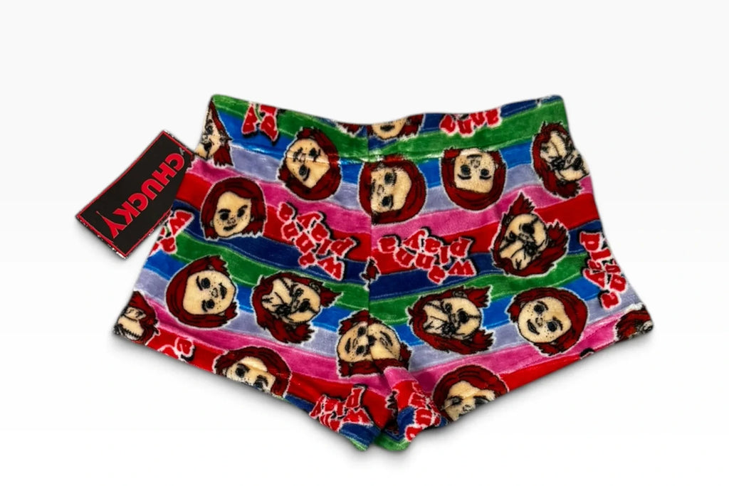 Chucky Good Guys Multicolor Plush Halloween Sleep Shorts Women’ - New