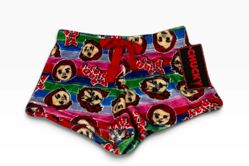 Chucky Good Guys Multicolor Plush Halloween Sleep Shorts Women’ - New