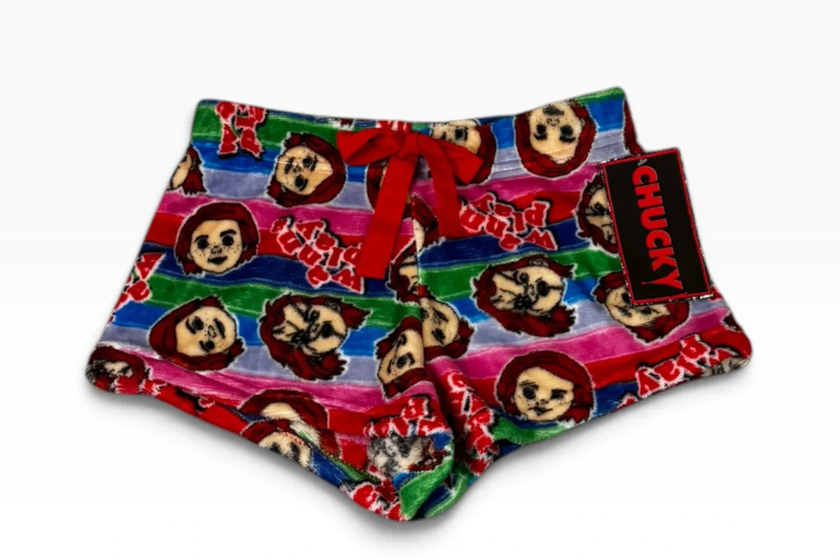 Chucky Good Guys Multicolor Plush Halloween Sleep Shorts Women’ - New