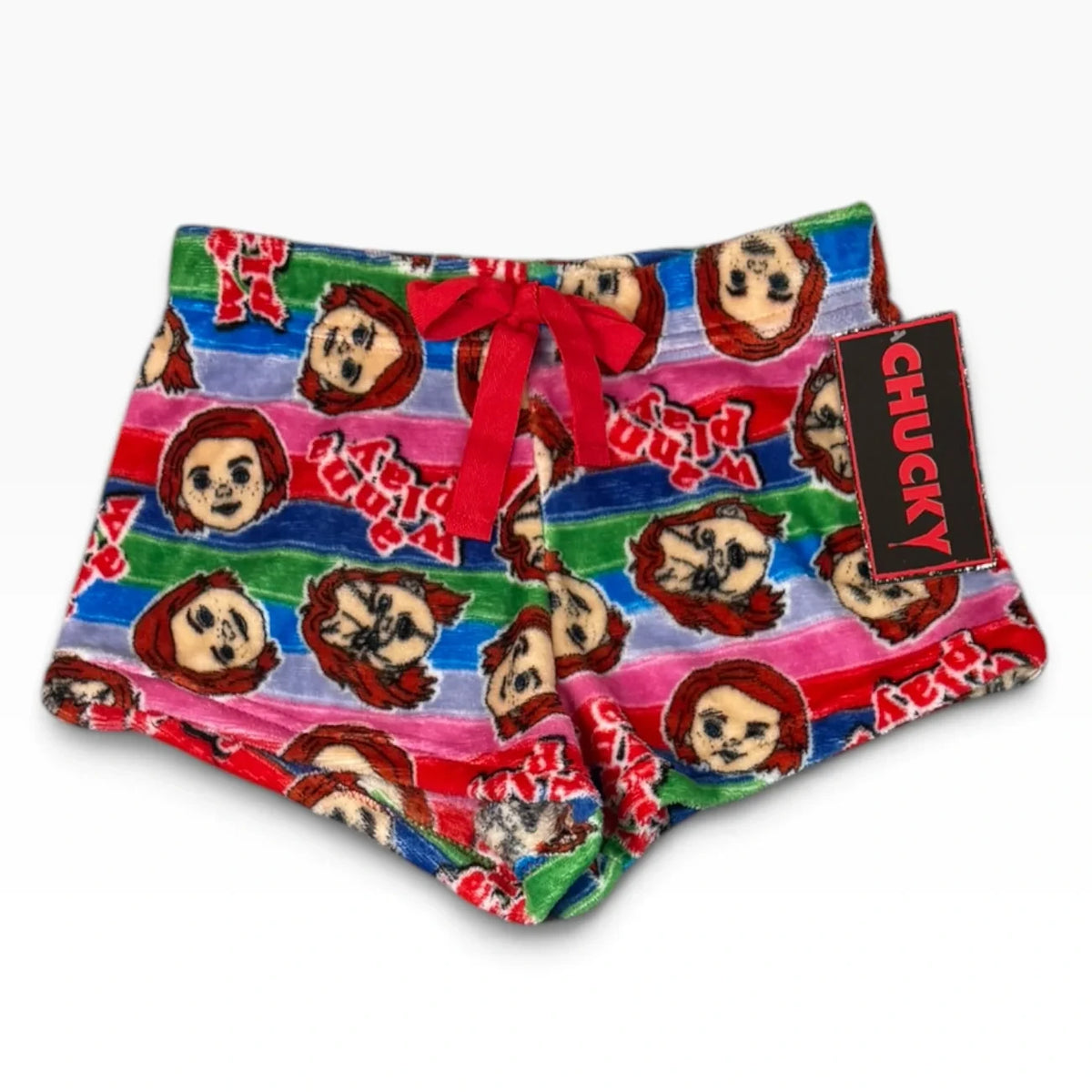 Chucky Good Guys Multicolor Plush Halloween Sleep Shorts Women’ - New