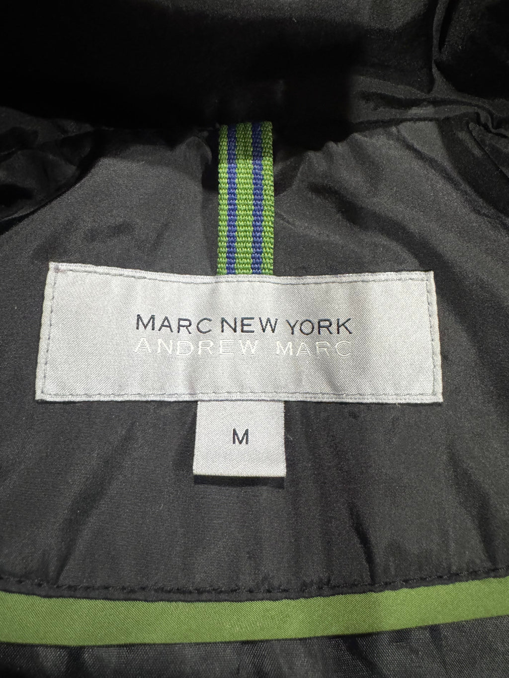 Marc New York Andrew Marc Black Down Puffer Jacket Medium - Pre-owned