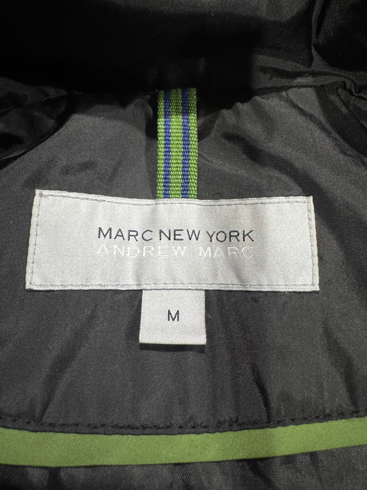 Marc New York Andrew Marc Black Down Puffer Jacket Medium - Pre-owned