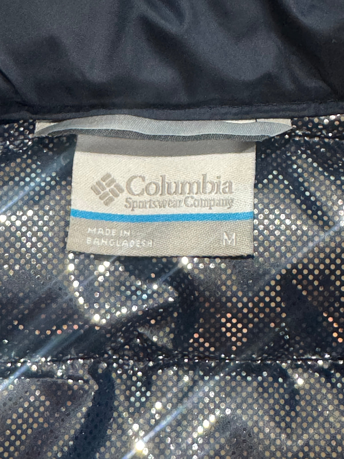 Columbia Navy Quilted Puffer Vest Size Medium - Pre-owned