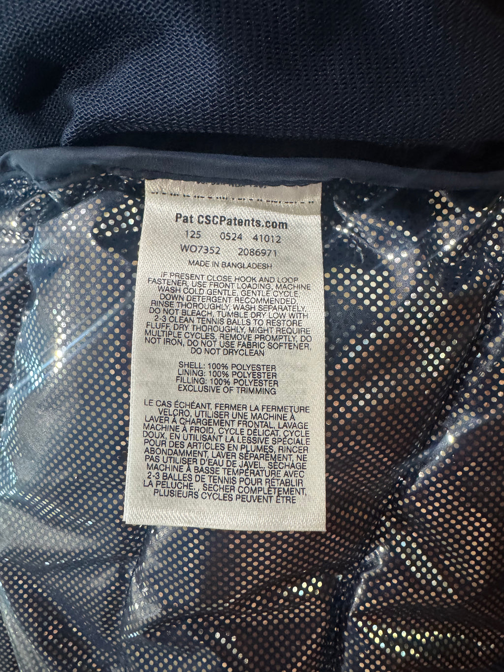 Columbia Navy Quilted Puffer Vest Size Medium - Pre-owned