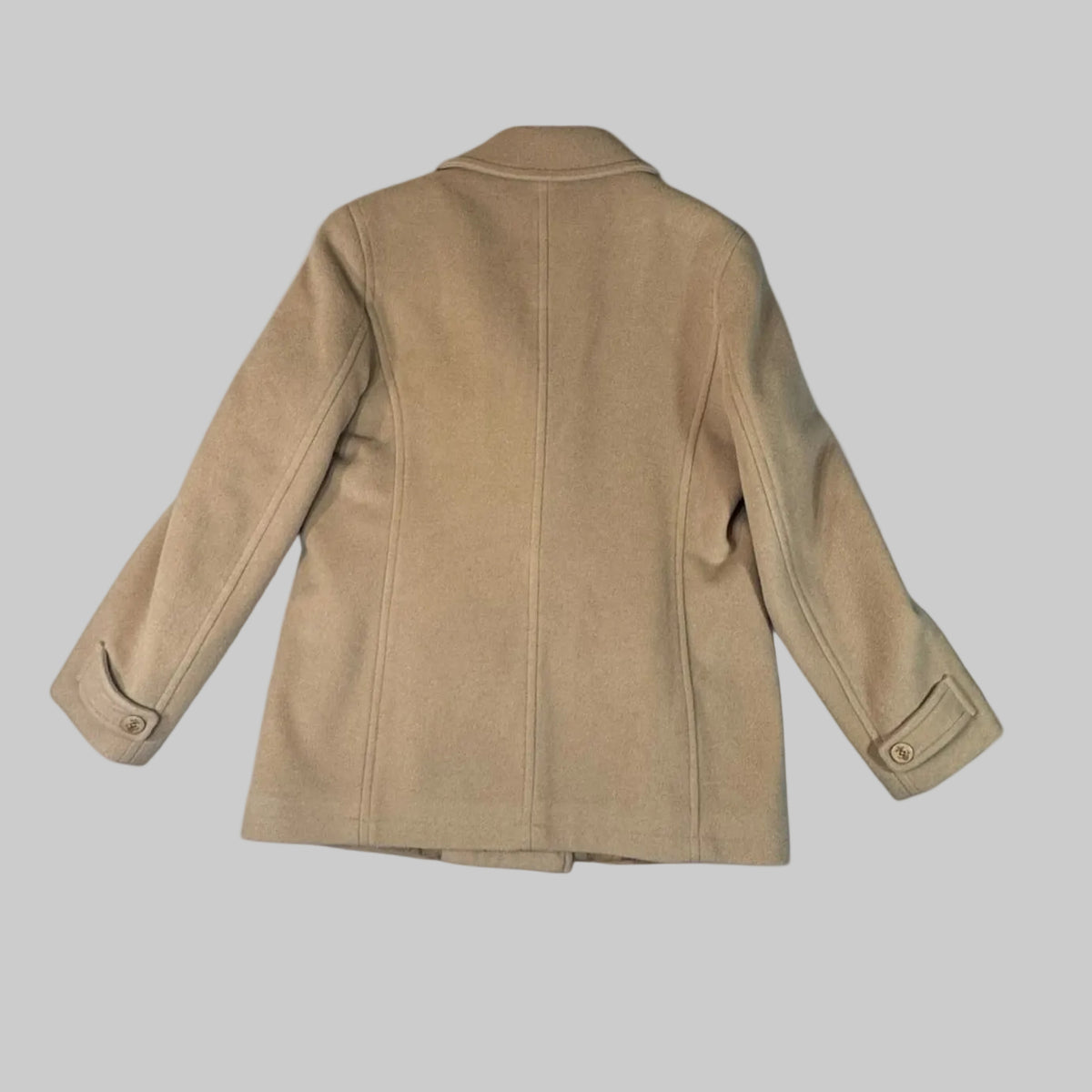 L.L.Bean Women’s Classic Lambswool Peacoat Camel 10 Regular Thinsulate - Pre-owned
