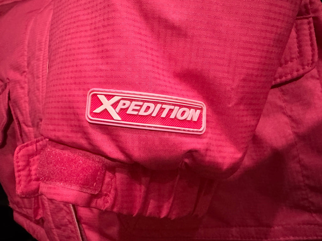 Mountain Xpedition Girls Bright Pink Hooded Winter Coat L 10-12 - Pre-owned