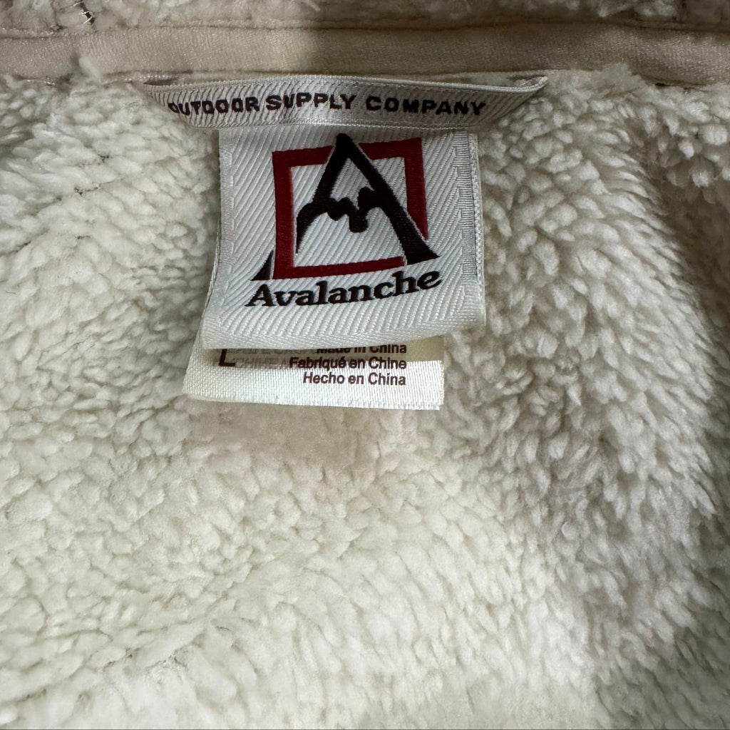 Avalanche Sage Green Sherpa Lined Hooded Jacket L - Pre-owned