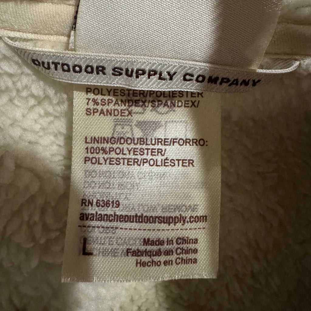 Avalanche Sage Green Sherpa Lined Hooded Jacket L - Pre-owned
