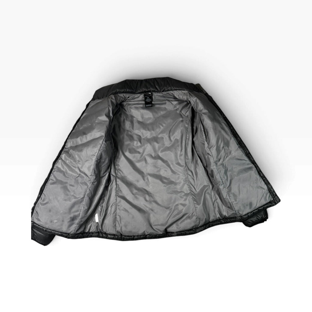 The North Face Black Chevron Quilted Down Jacket Medium - Pre-owned