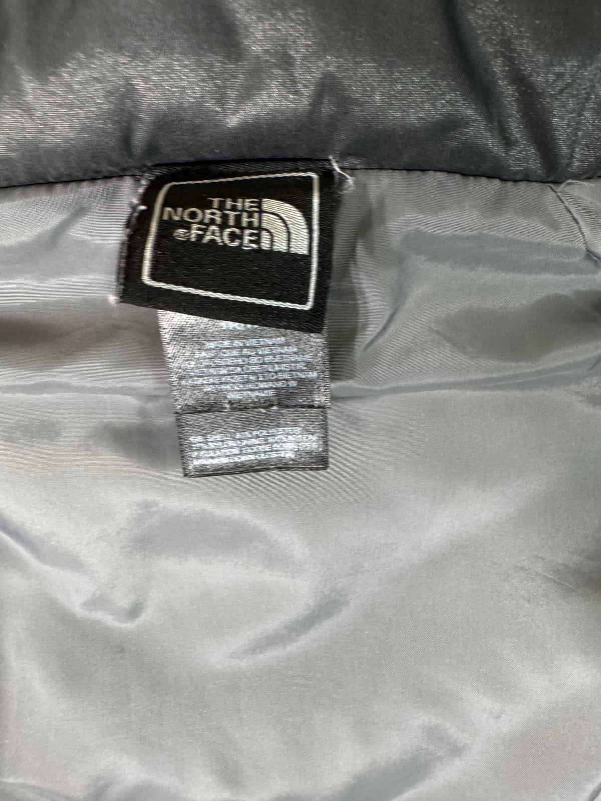 The North Face Black Chevron Quilted Down Jacket Medium - Pre-owned