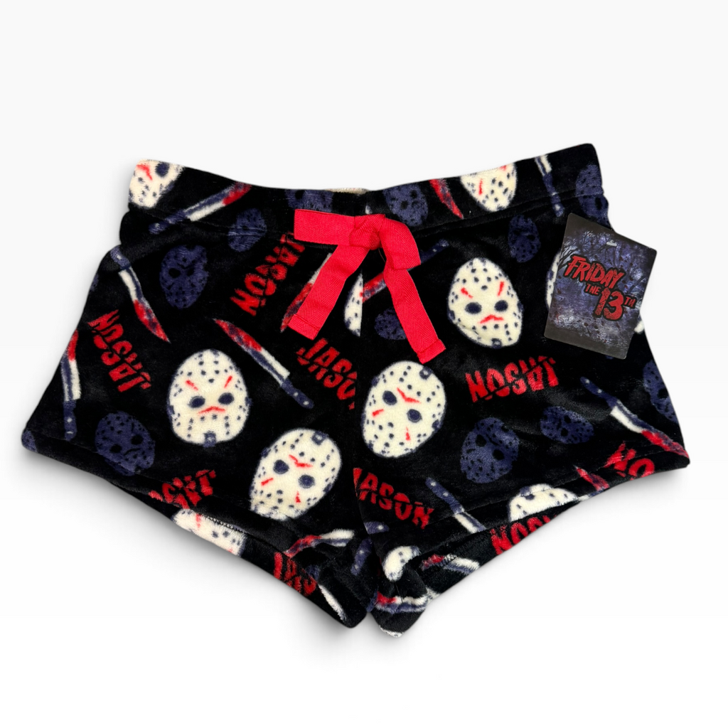 Friday the 13th Jason Fleece Sleep Shorts - New - L