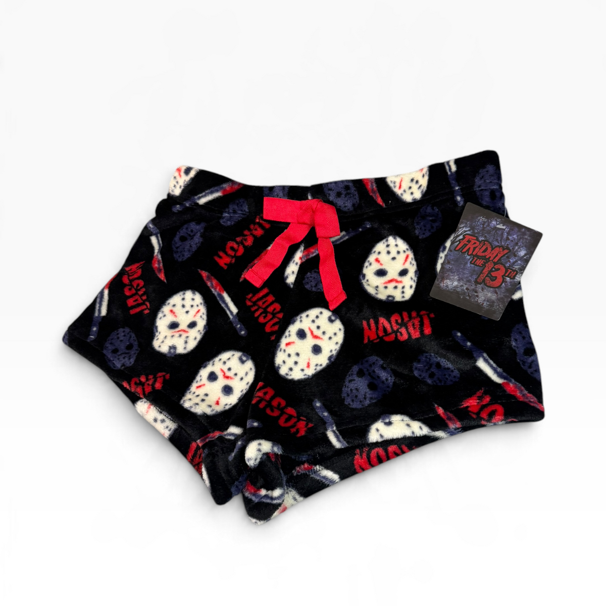 Friday the 13th Jason Fleece Sleep Shorts - New - L