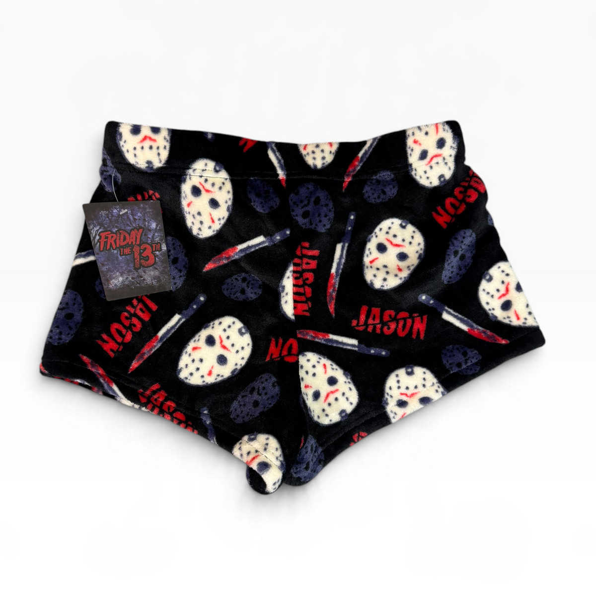 Friday the 13th Jason Fleece Sleep Shorts - New - L