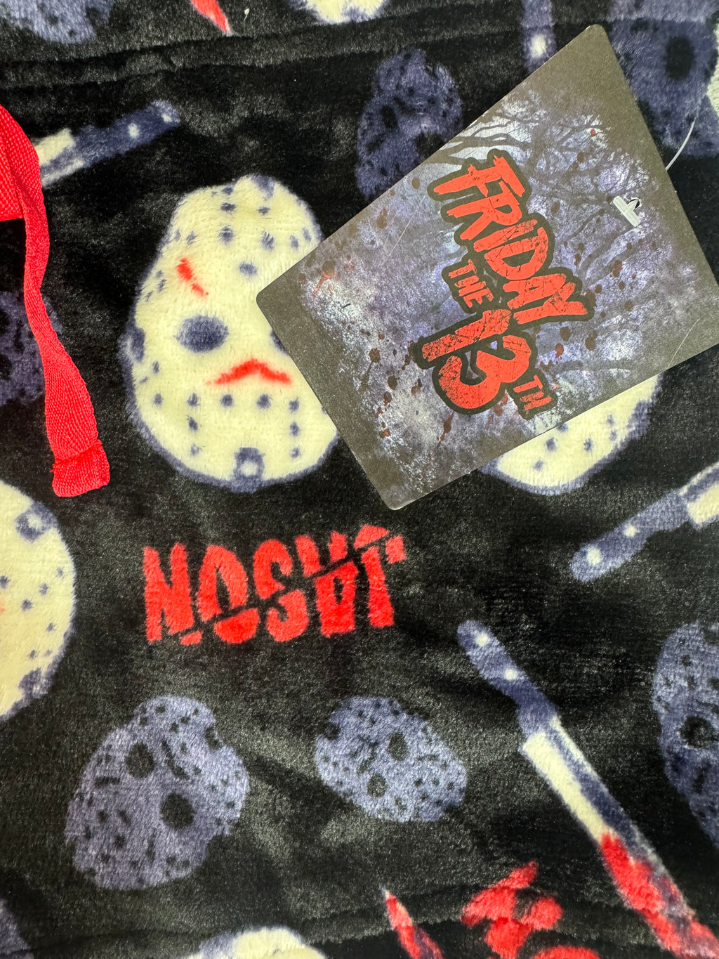 Friday the 13th Jason Fleece Sleep Shorts - New - L
