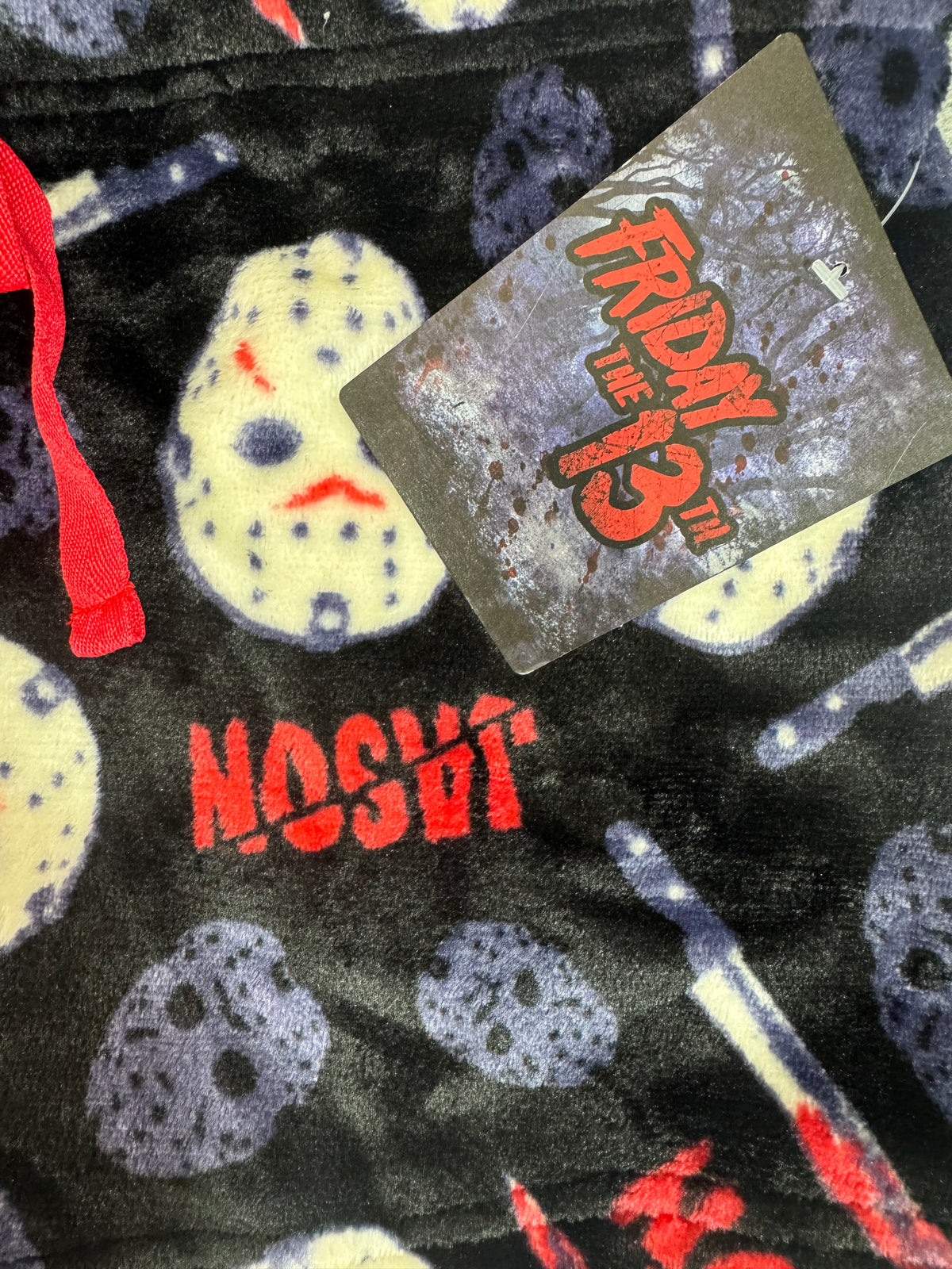 Friday the 13th Jason Fleece Sleep Shorts - New - L