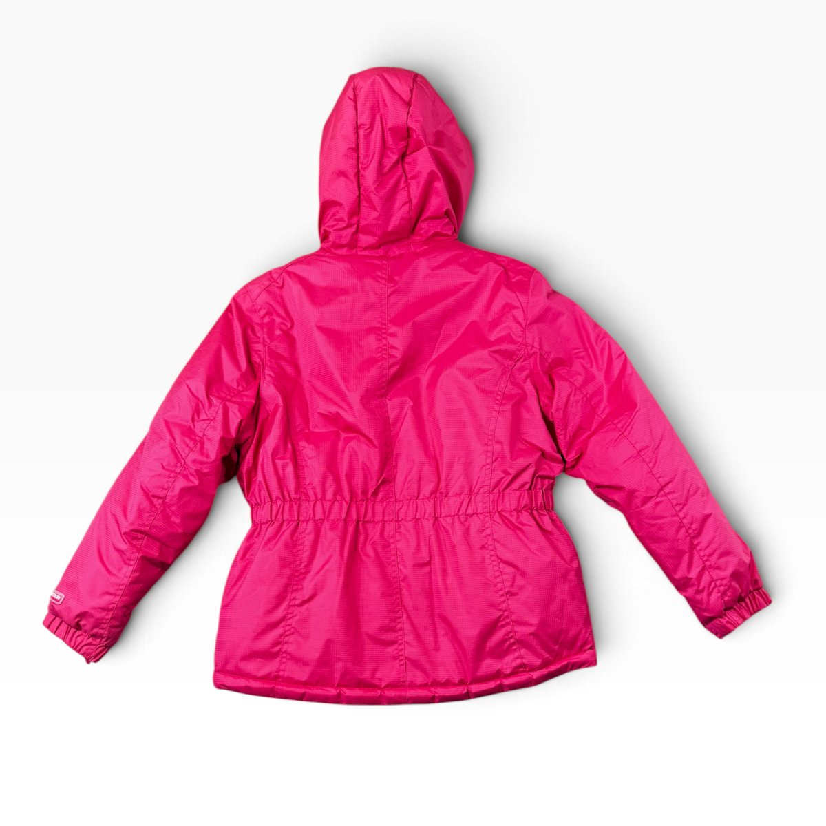 Mountain Xpedition Girls Bright Pink Hooded Winter Coat L 10-12 - Pre-owned