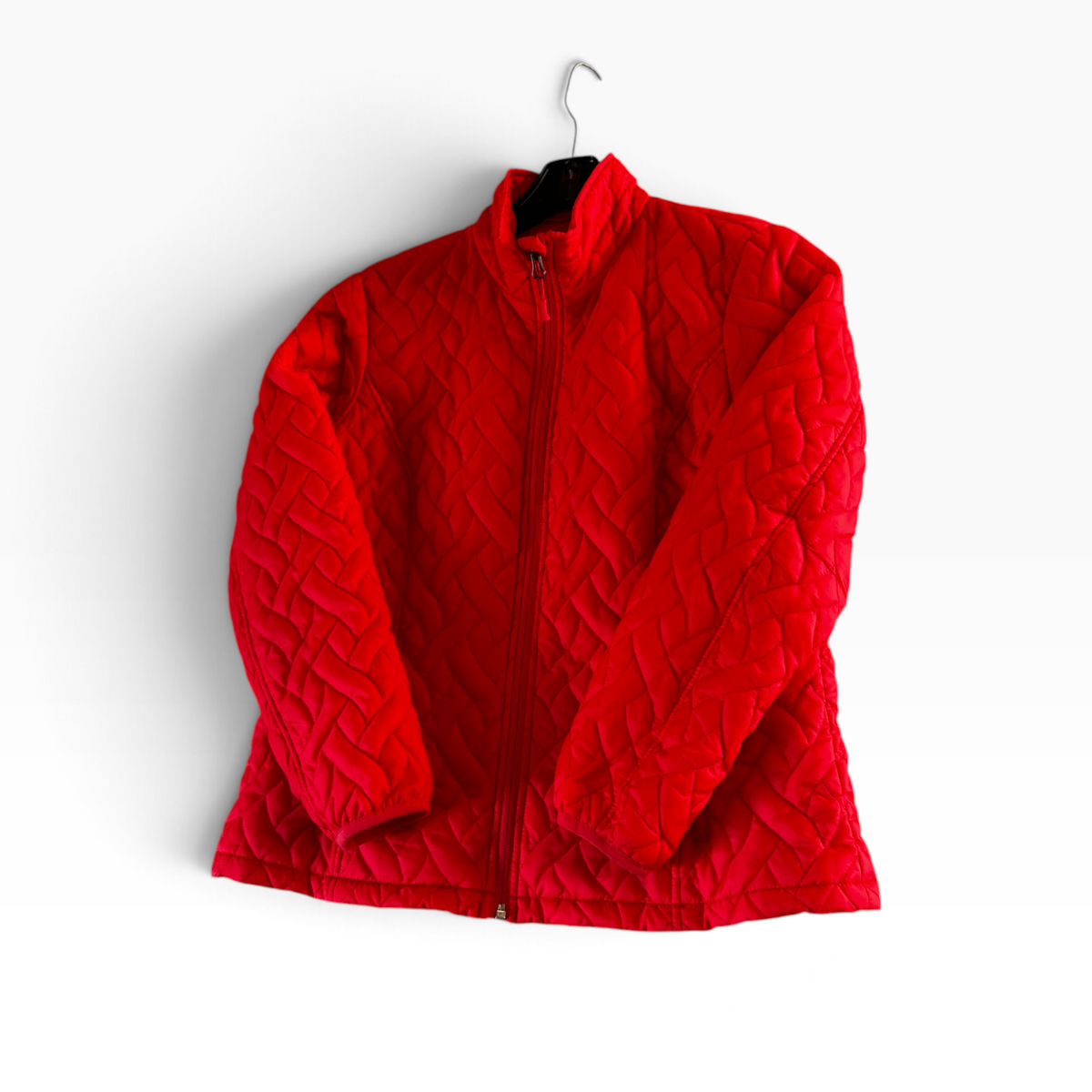 Lands’ End Coral Quilted Jacket M Petite 10-12 - Pre-owned