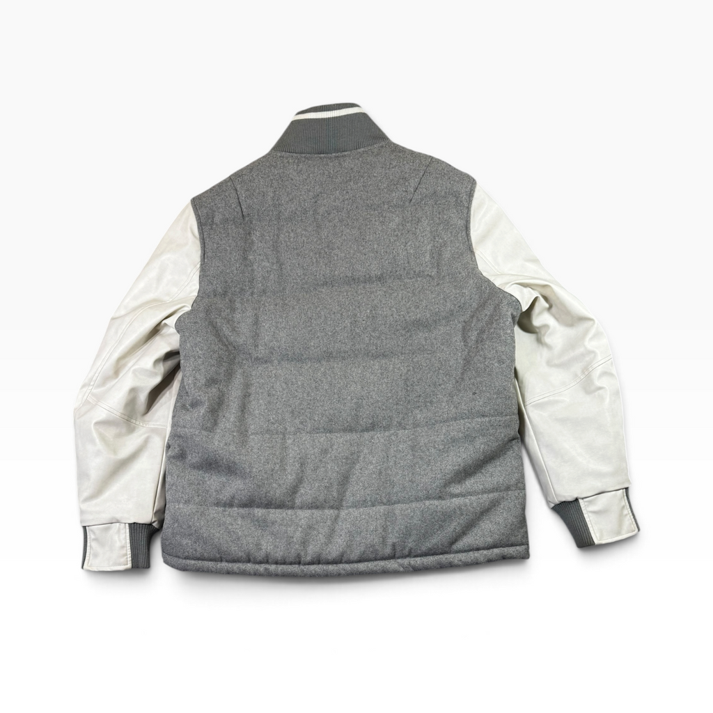 Rocawear Classic Gray White Varsity Jacket XL - Pre-owned