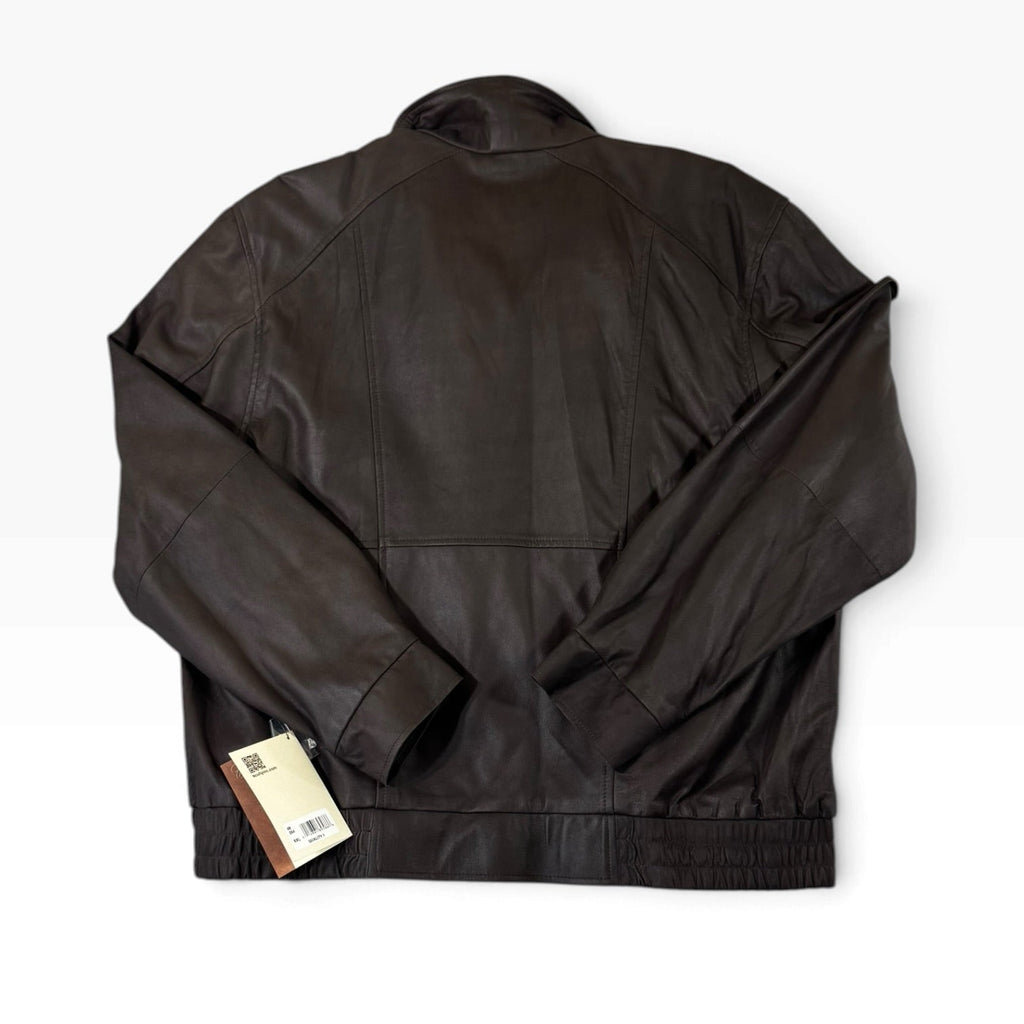 Scully Men’s Double Collar Featherlite Leather Jacket Chocolate/Cognac ...