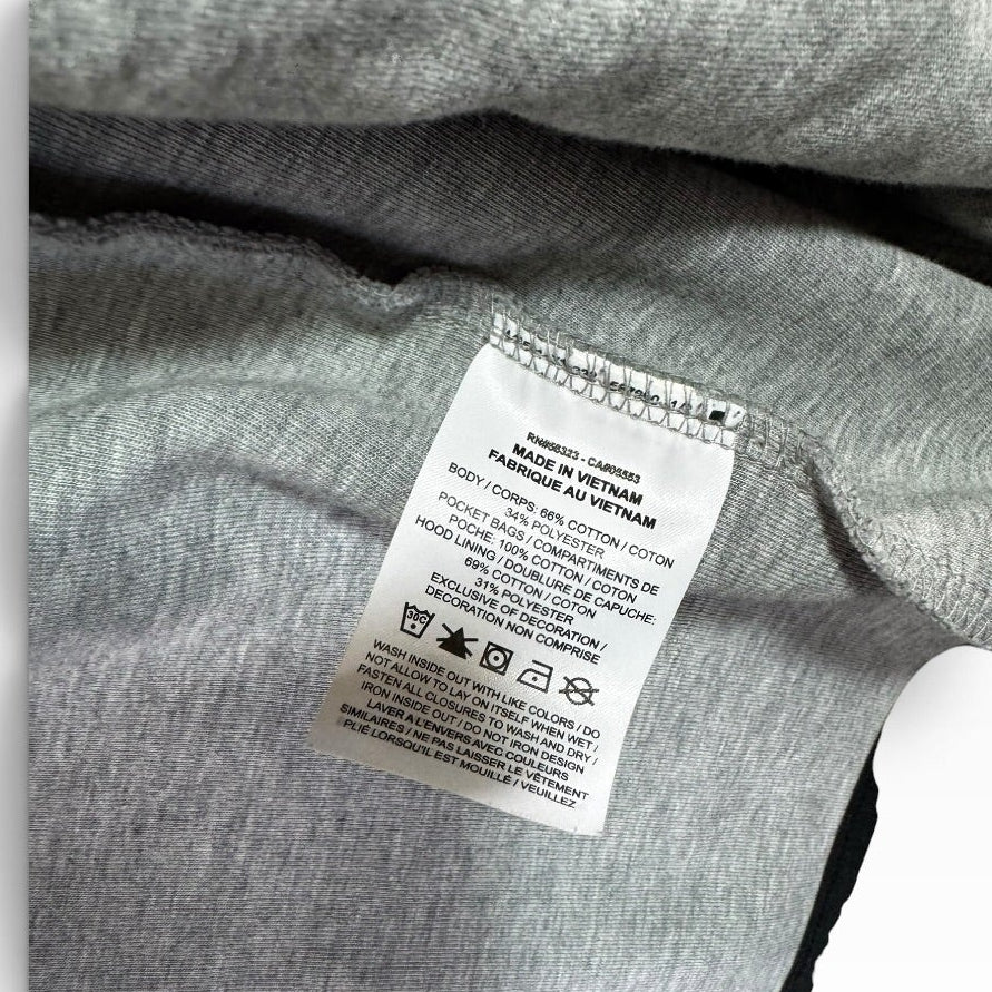 Nike Tech Fleece Men's Heather Gray Black Full Zip Hoodie XXL - Pre-owned