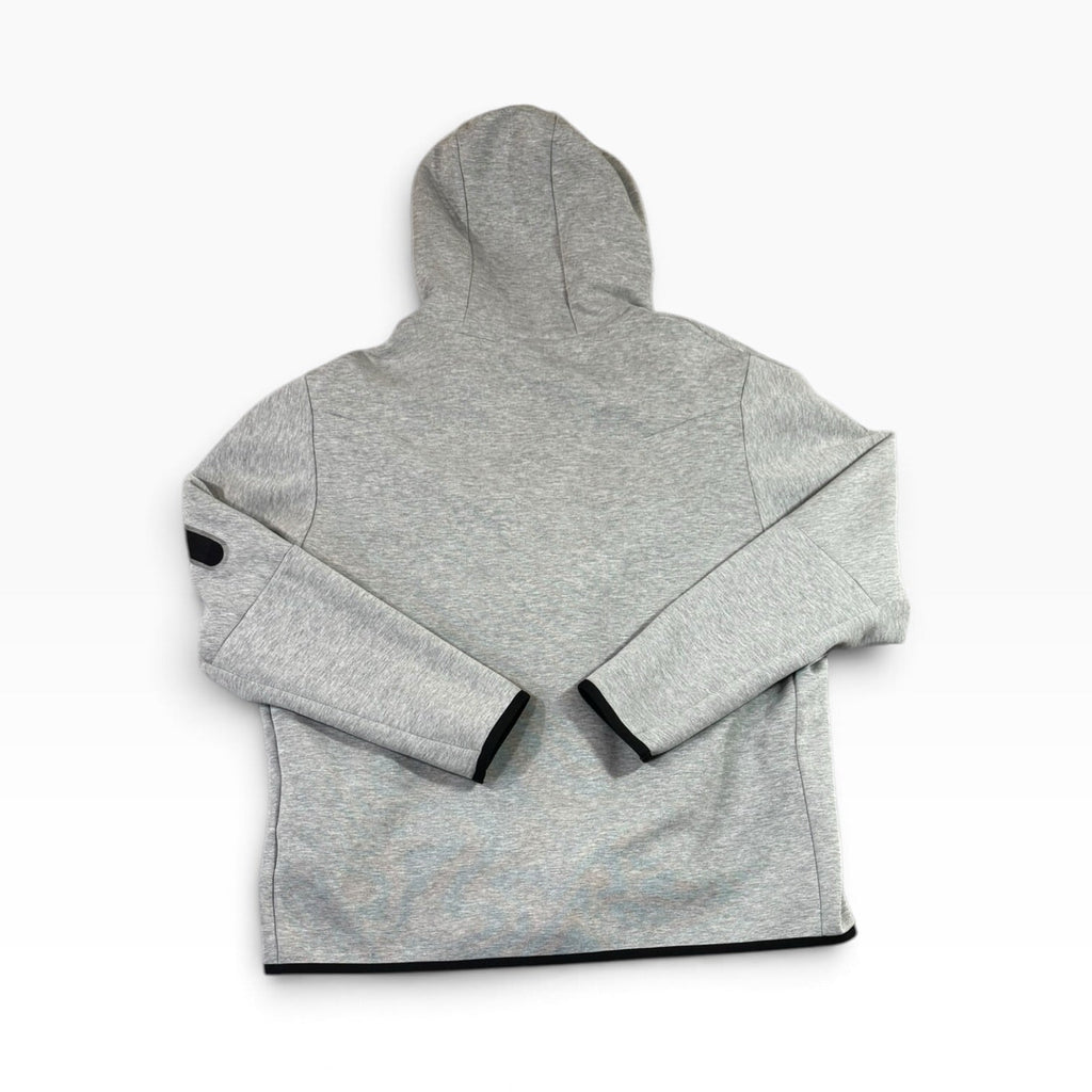Nike Tech Fleece Men's Heather Gray Black Full Zip Hoodie XXL - Pre-owned