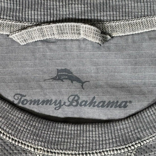 Tommy Bahama Men's Gray Pima Cotton Tencel Crewneck Sweatshirt M - Pre-owned