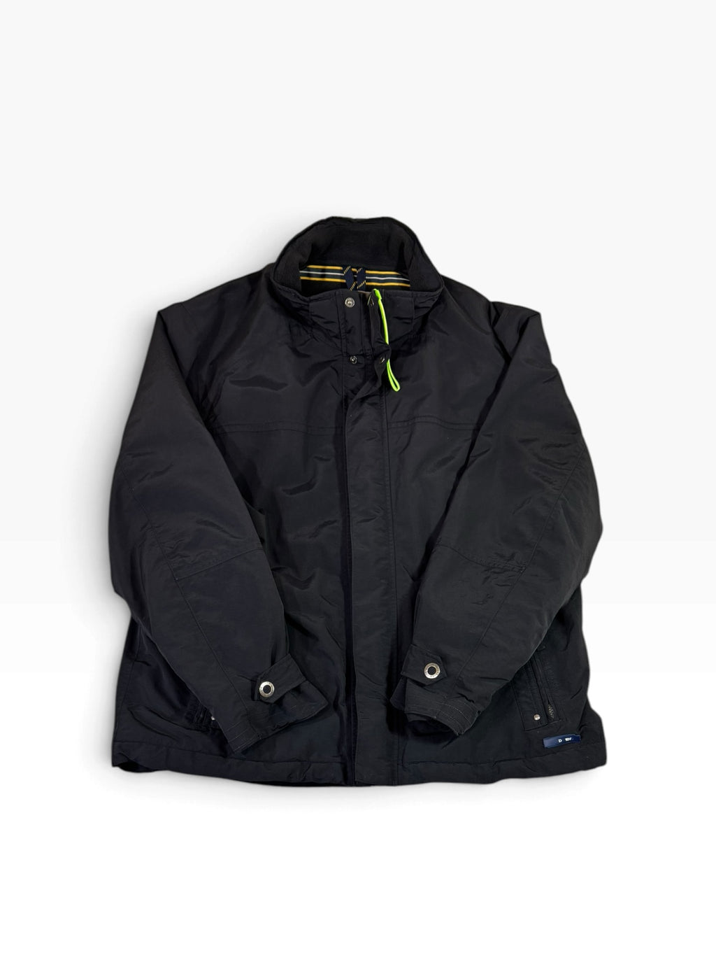 Lands’ End Dark Navy Fleece Lined Stand Collar Jacket XL - Pre-owned