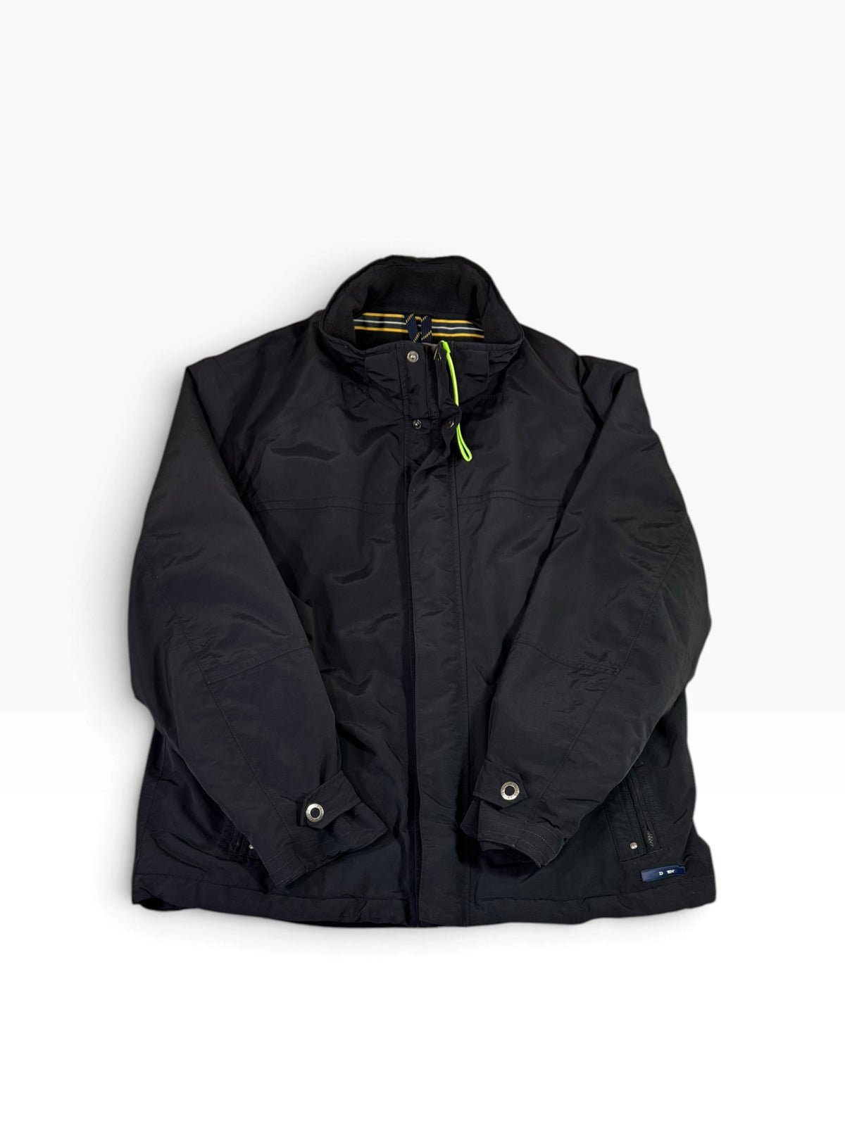 Lands’ End Dark Navy Fleece Lined Stand Collar Jacket XL - Pre-owned