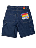 Pantalones cortos de mezclilla Empyre Carpenter de doble rodilla azul oscuro talla 30