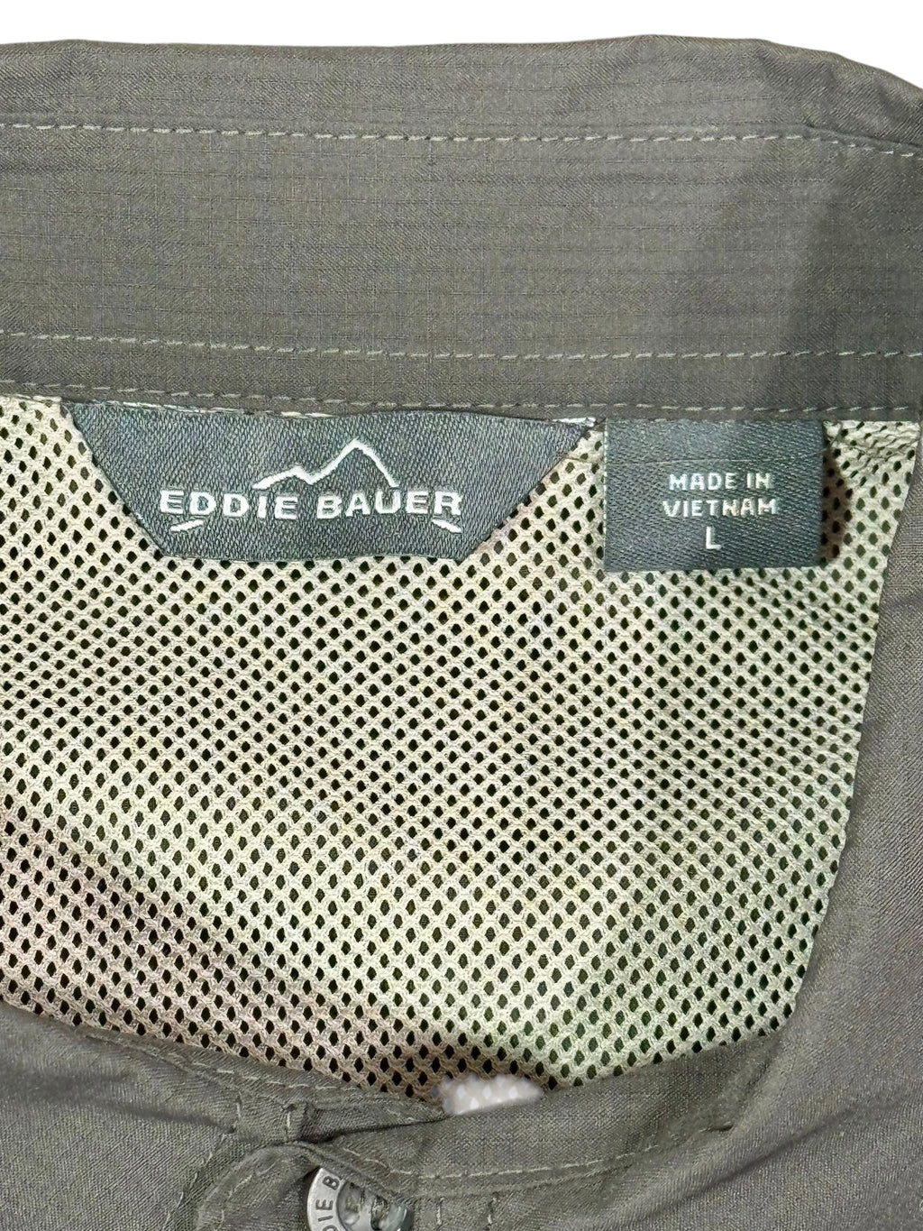 Eddie Bauer Performance Shirt Men's Large Charcoal Gray NWT