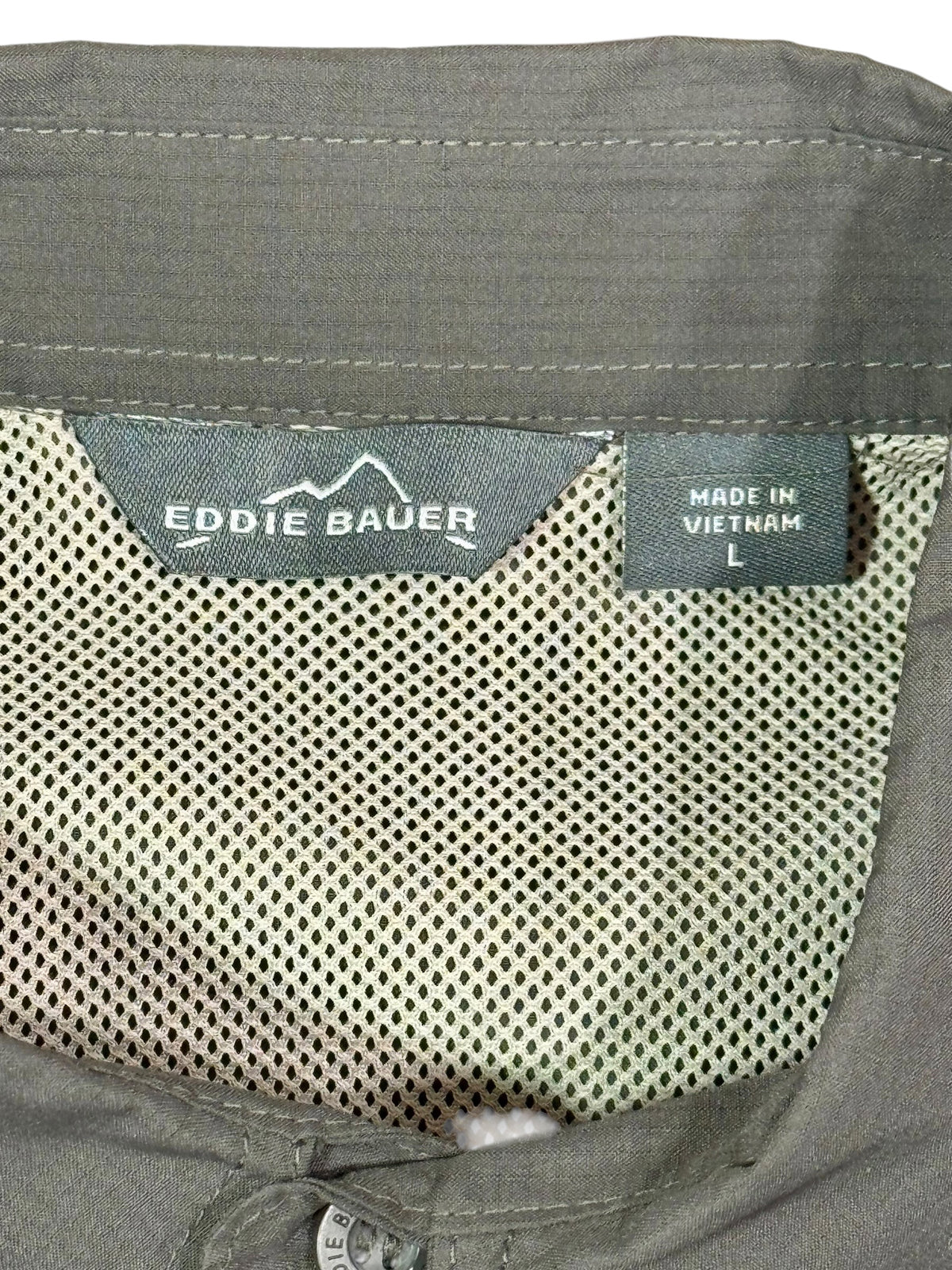 Eddie Bauer Performance Shirt Men's Large Charcoal Gray NWT