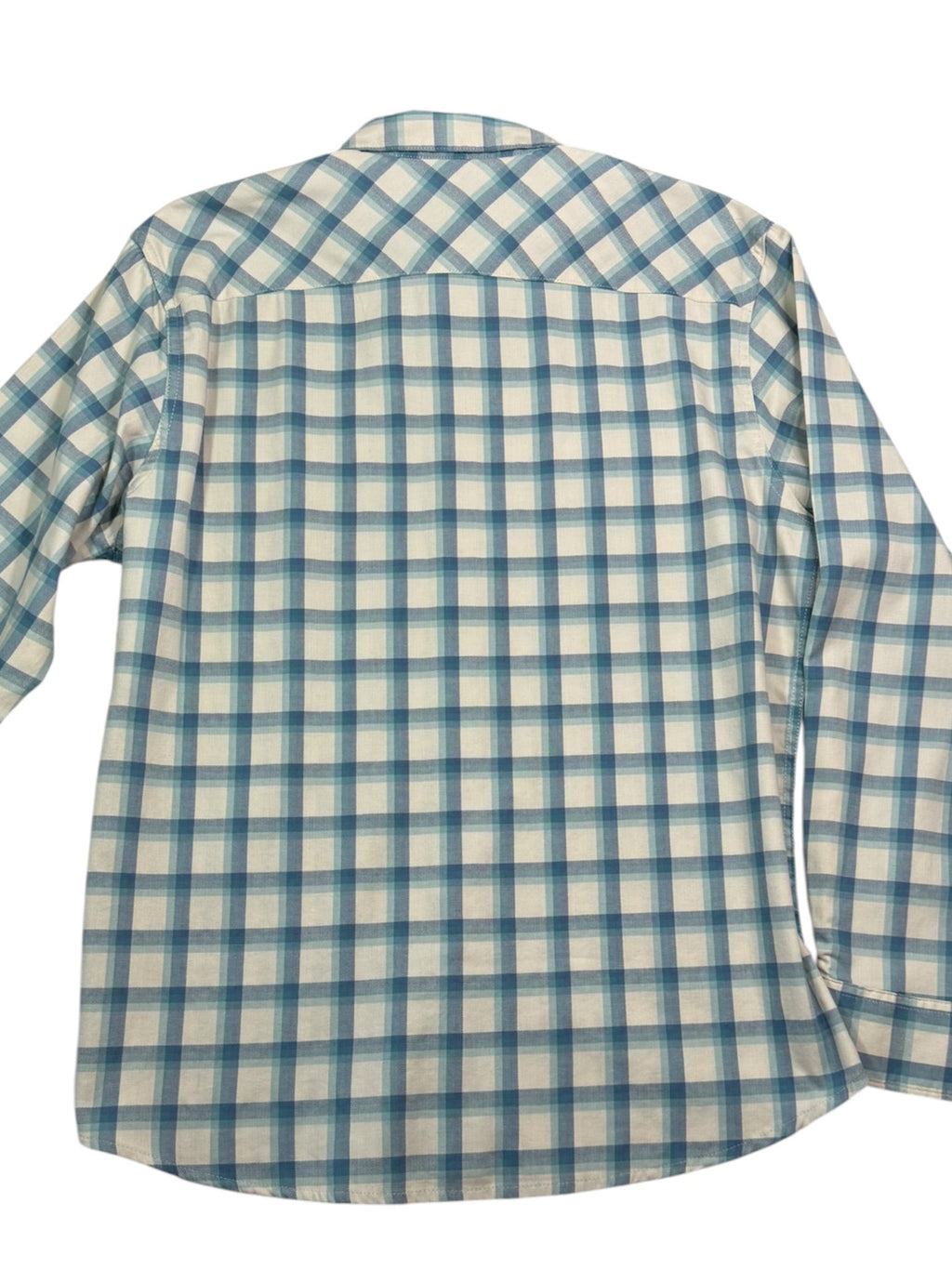 Wrangler Five Star Premium Men's Long Sleeve Plaid Button-Up Shirt - Large