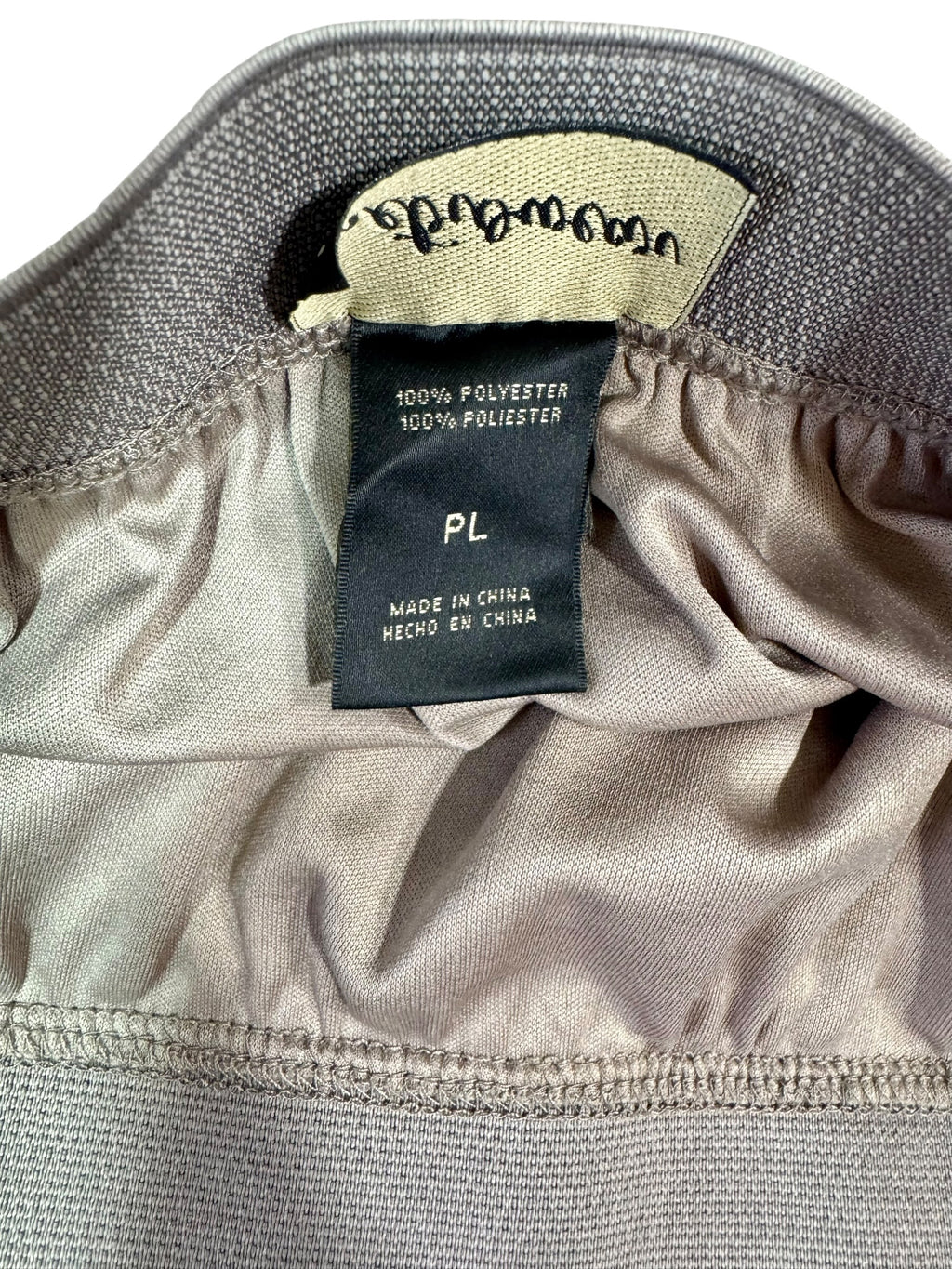 Metrowear Petite Metallic Pleated Midi Skirt Taupe Shimmer Size PL NWT